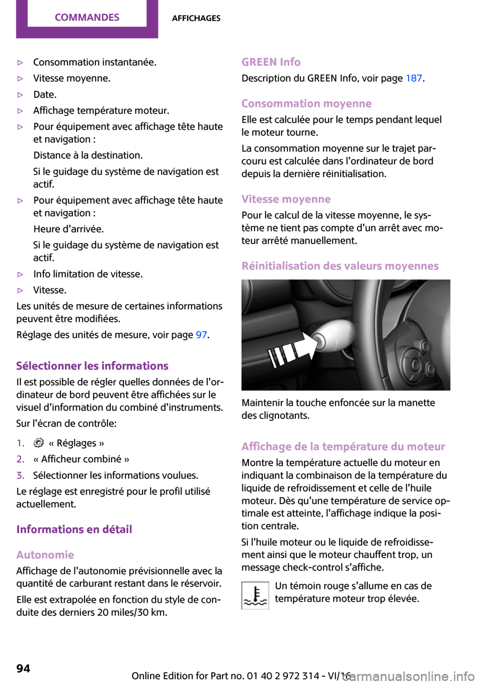 MINI 5 door 2016  Manuel du propriétaire (in French) 