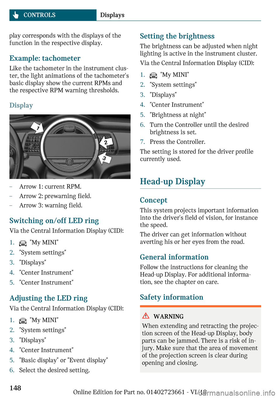 MINI Clubman 2019  Owners Manual �