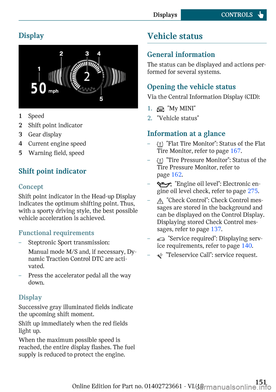 MINI Clubman 2019  Owners Manual ��