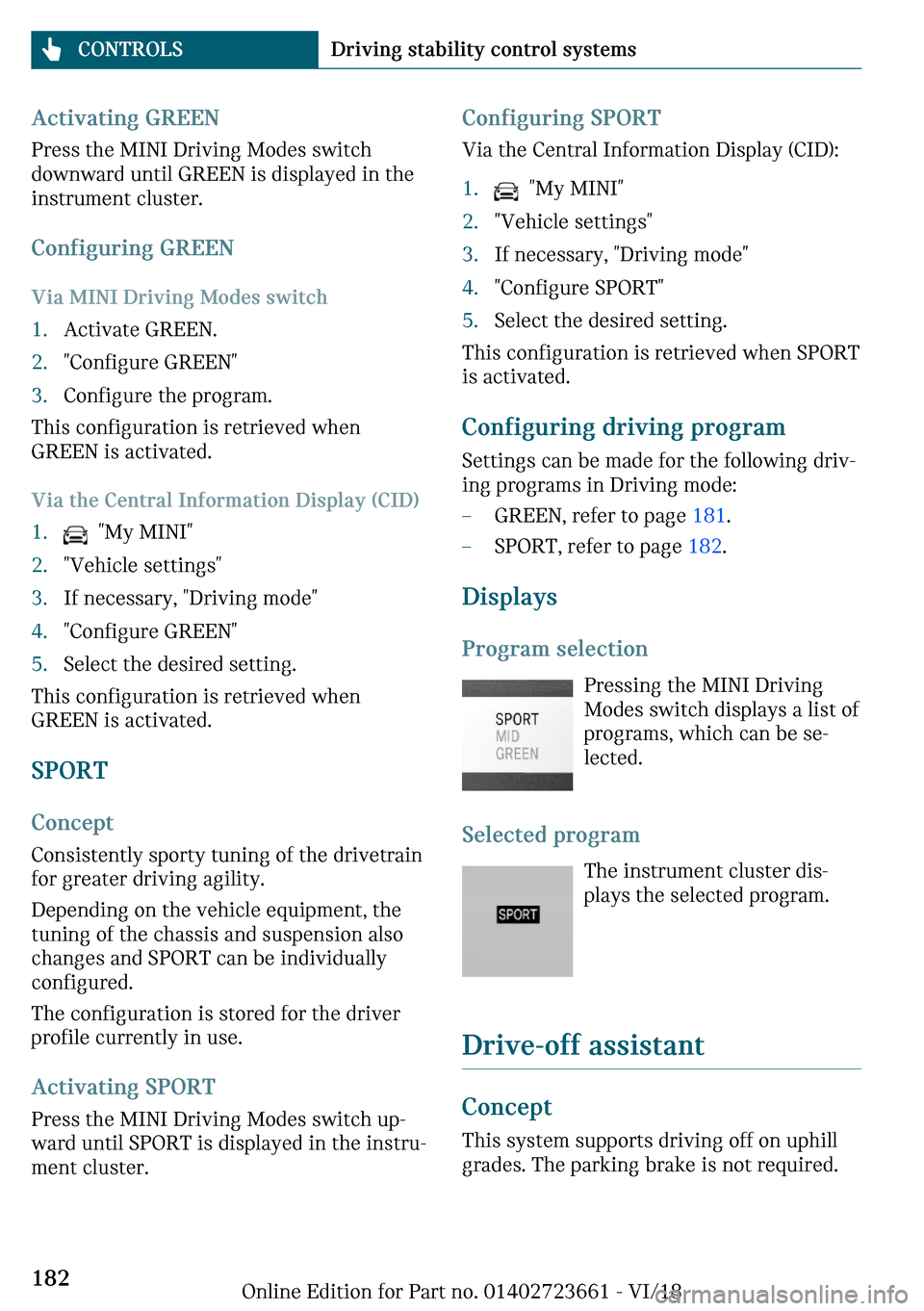 MINI Clubman 2019  Owners Manual ��c�