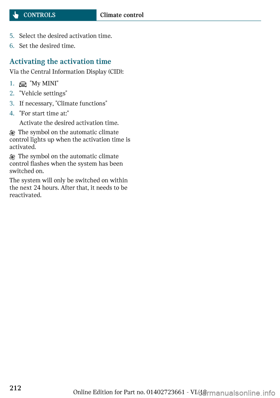 MINI Clubman 2019  Owners Manual c�d�