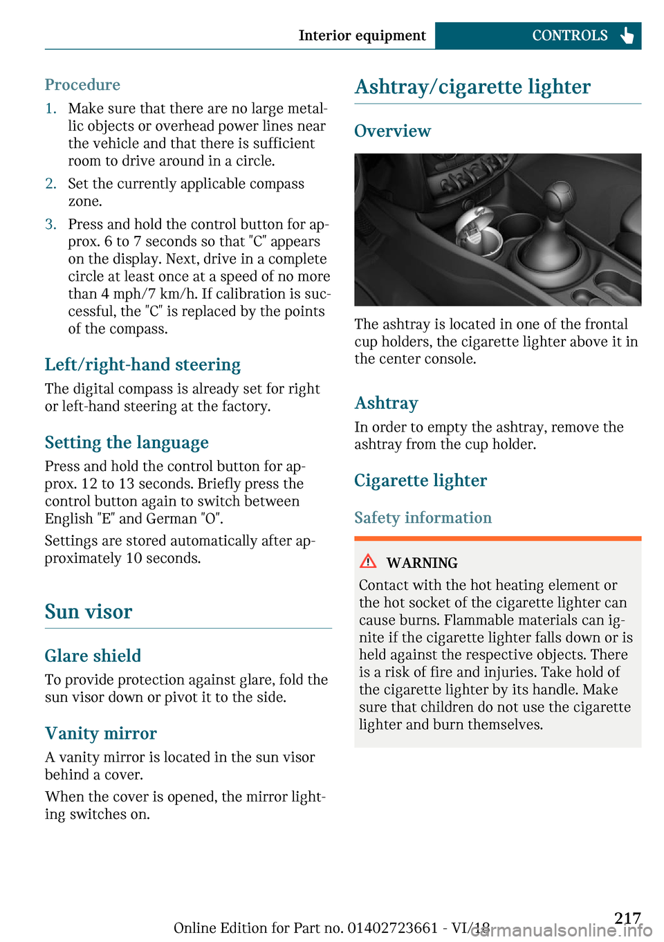 MINI Clubman 2019  Owners Manual �\�r�