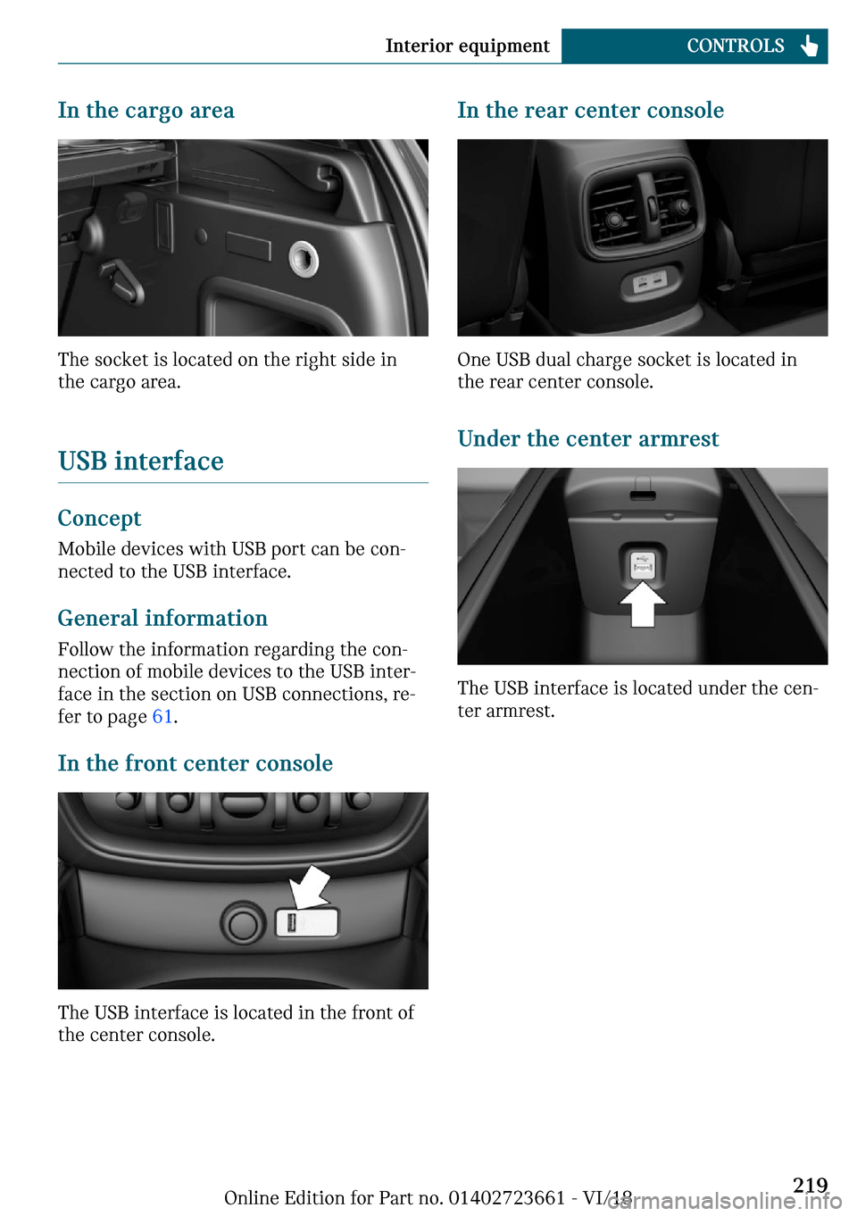 MINI Clubman 2019  Owners Manual �-�n��