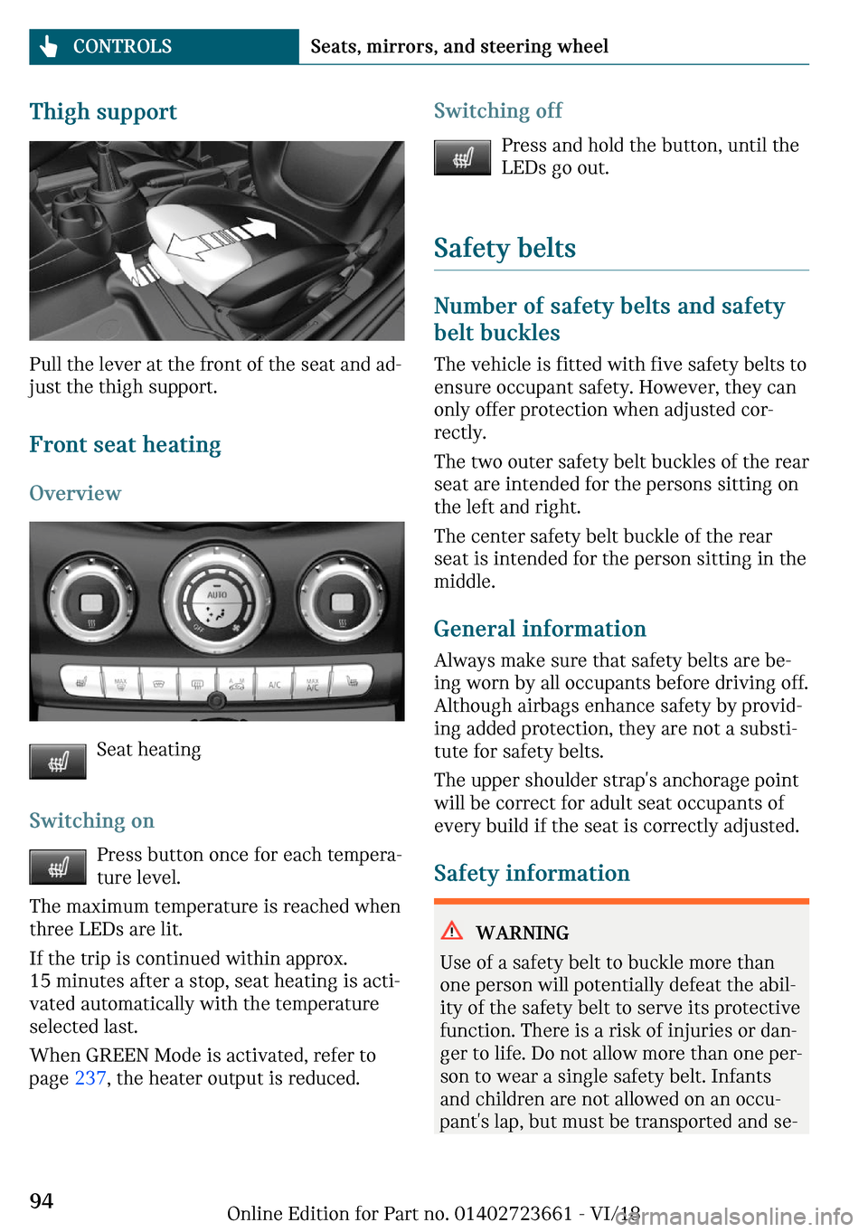 MINI Clubman 2019 Owners Manual �m�