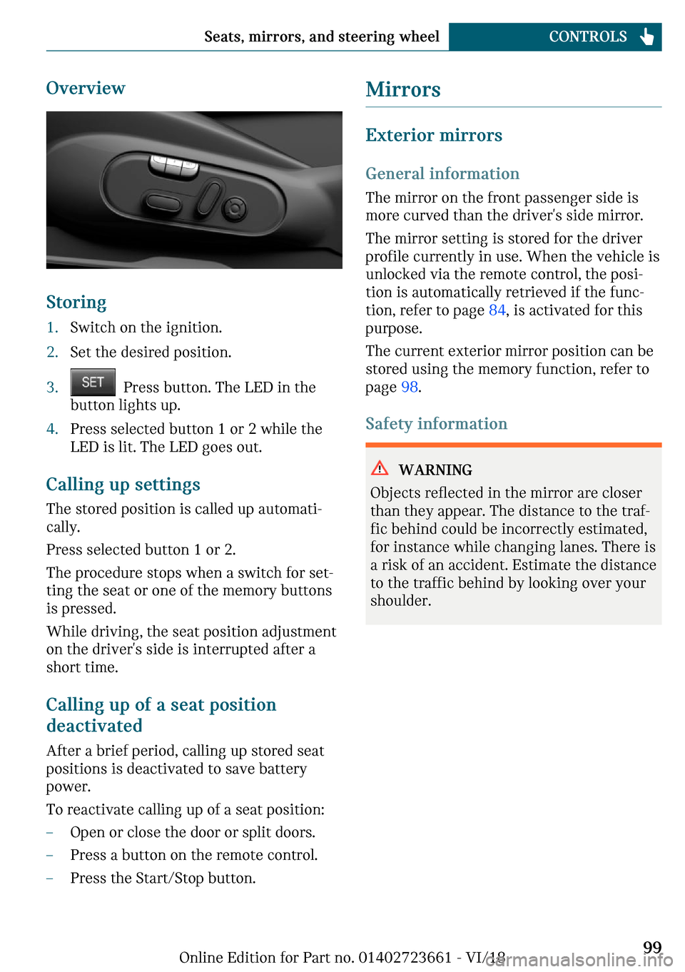 MINI Clubman 2019 Owners Manual �O	�