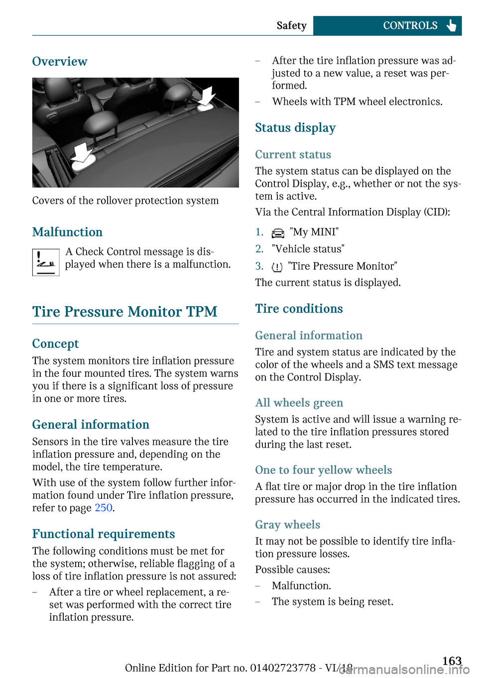 MINI Convertible 2019  Owners Manual �O	�