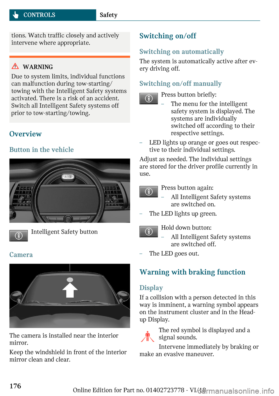 MINI Convertible 2019  Owners Manual �