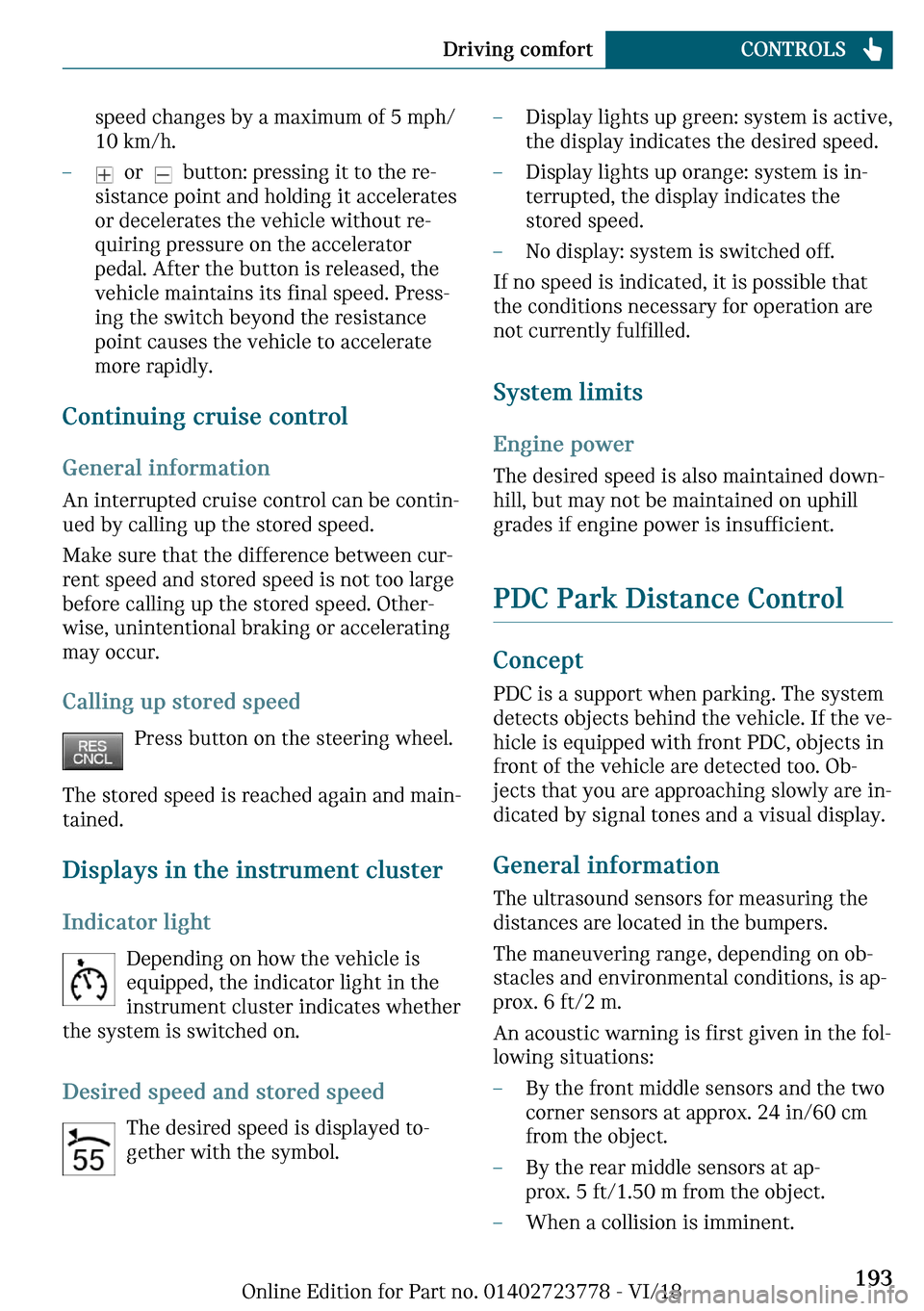 MINI Convertible 2019  Owners Manual �