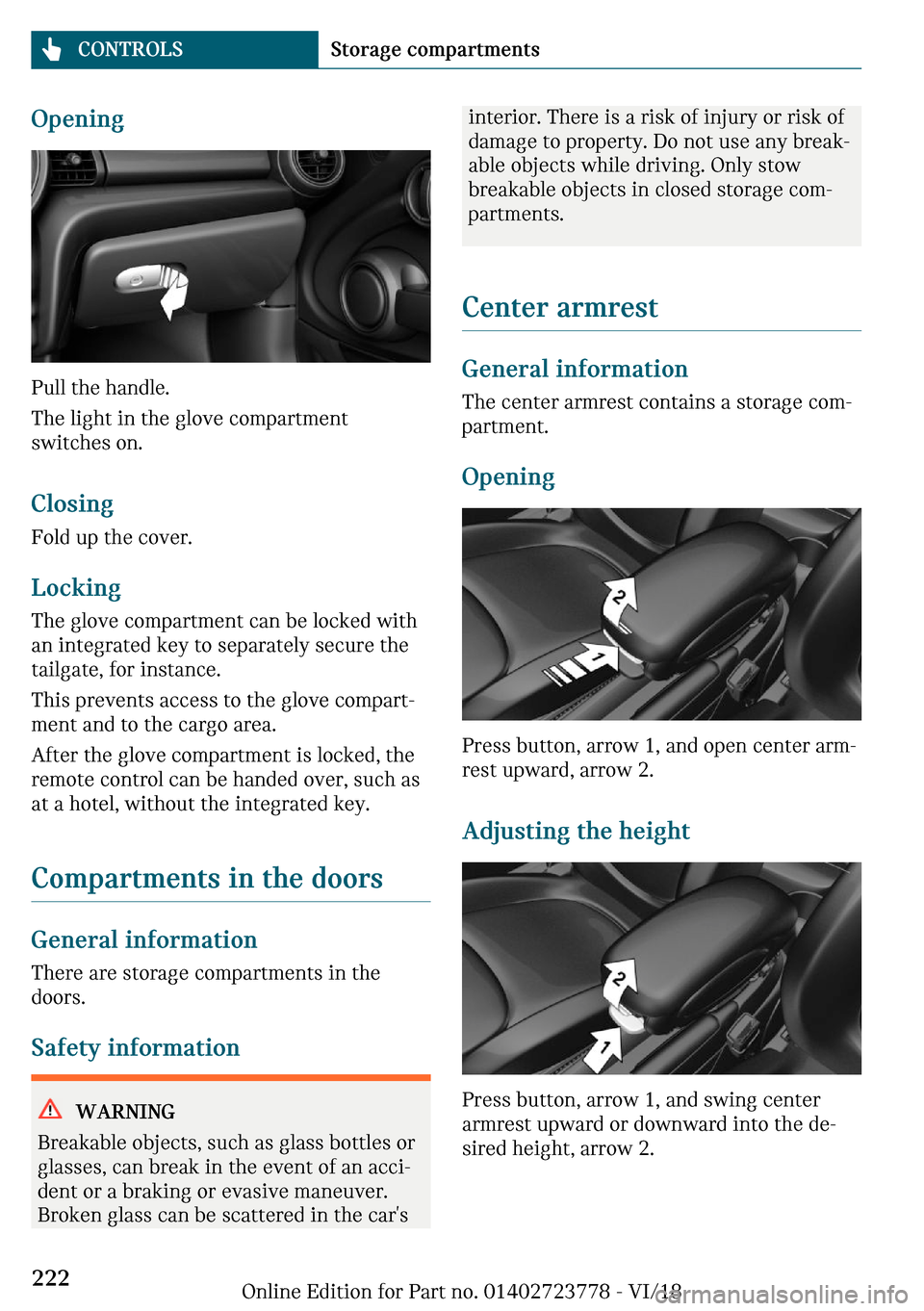 MINI Convertible 2019  Owners Manual �O�