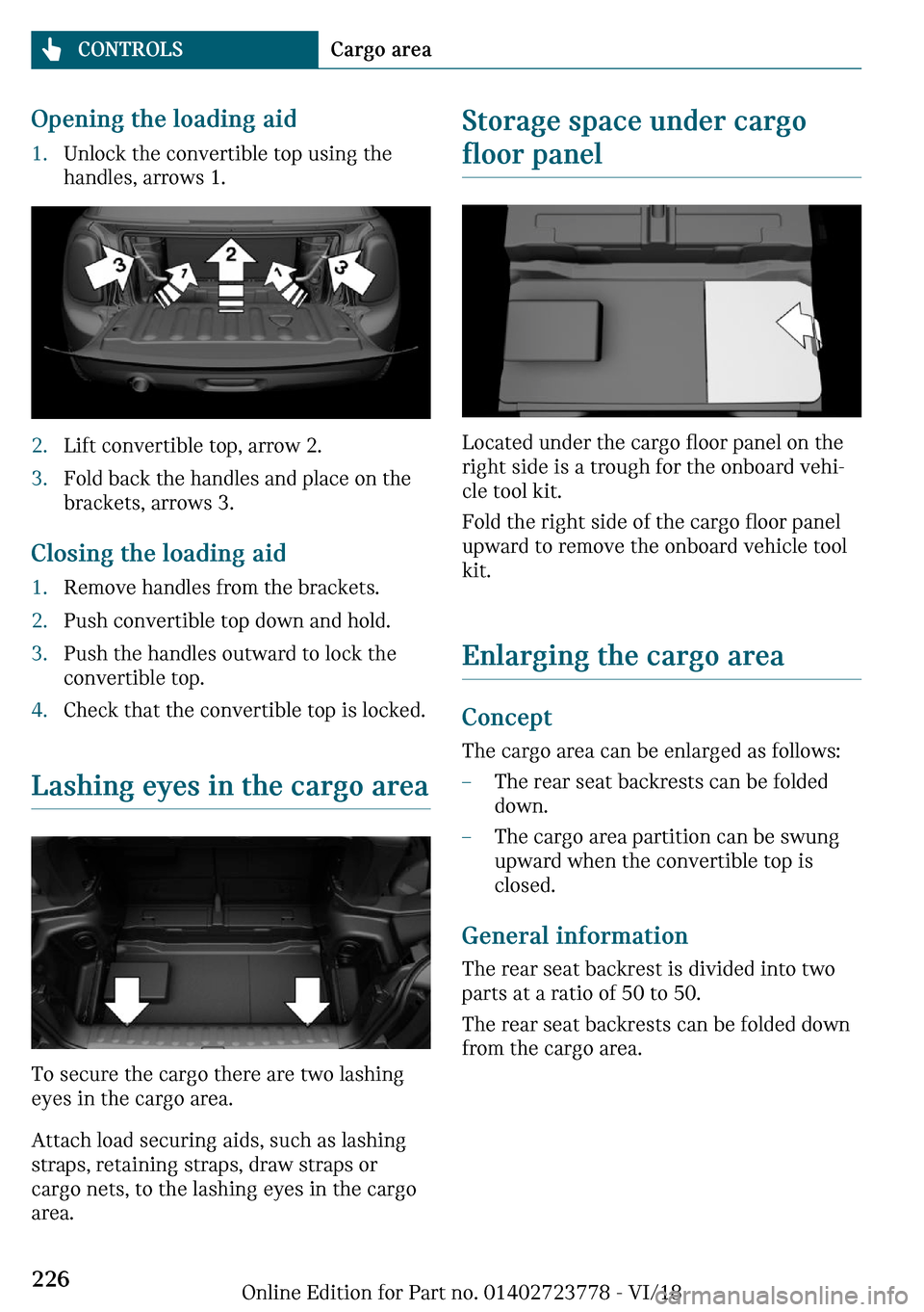MINI Convertible 2019  Owners Manual �O�