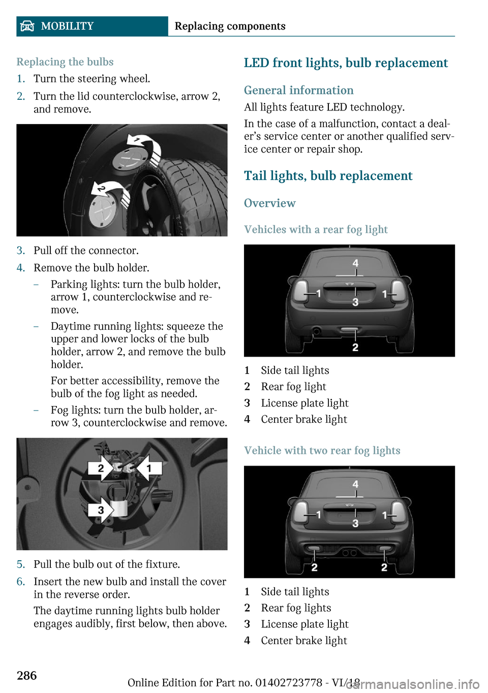 MINI Convertible 2019  Owners Manual �`�