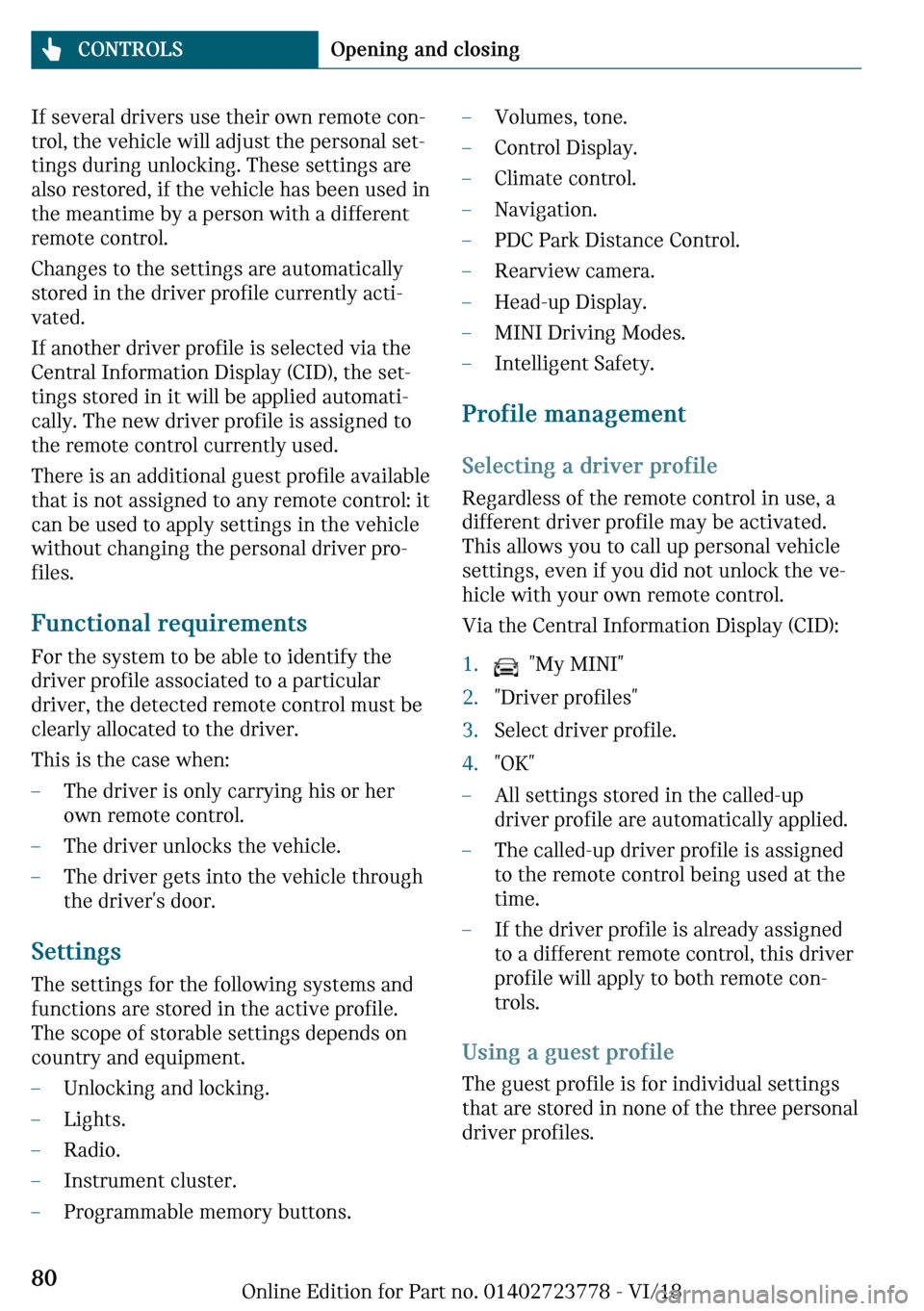 MINI Convertible 2019 Manual PDF �-�f��