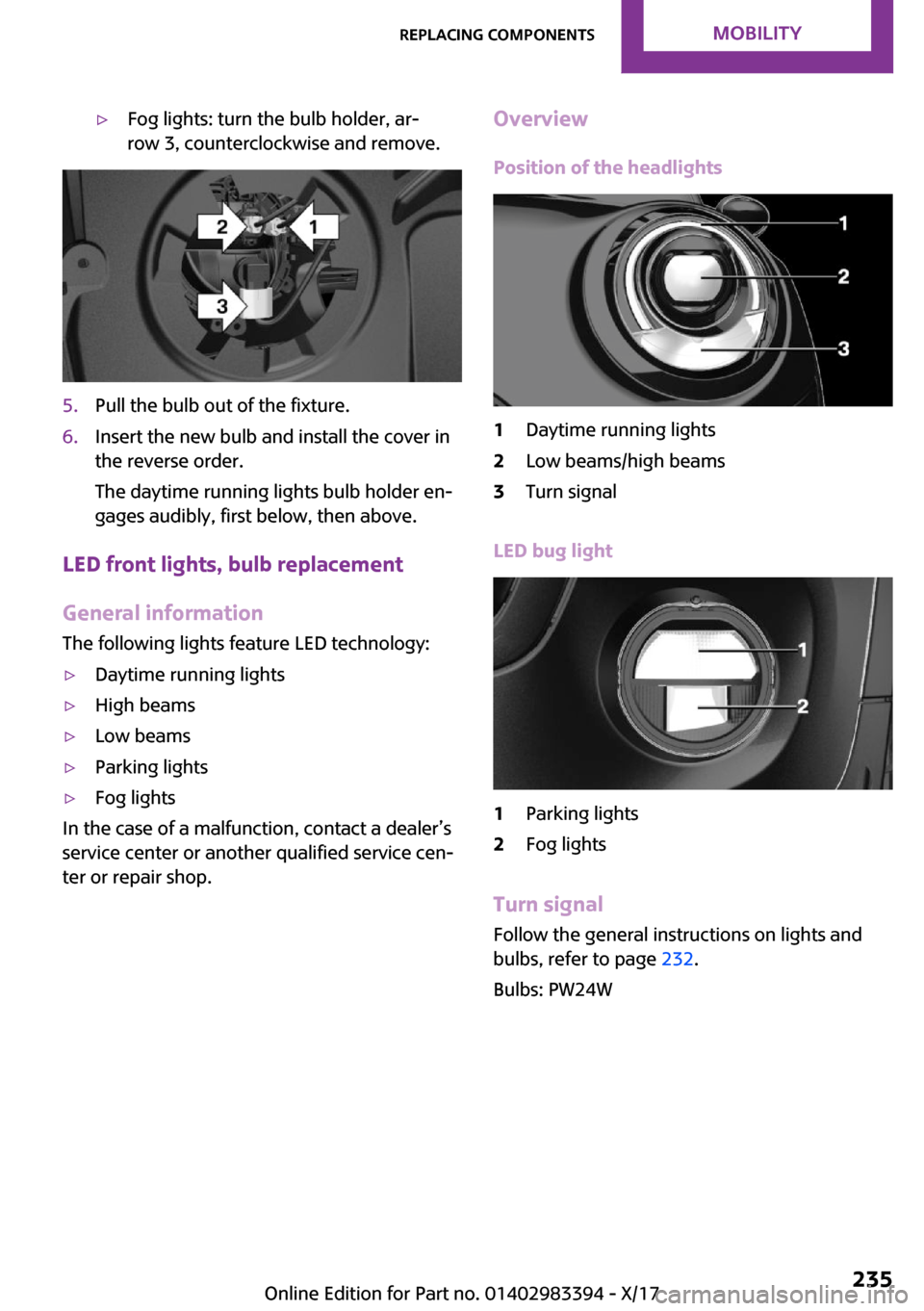 MINI Convertible 2018  Owners Manual 