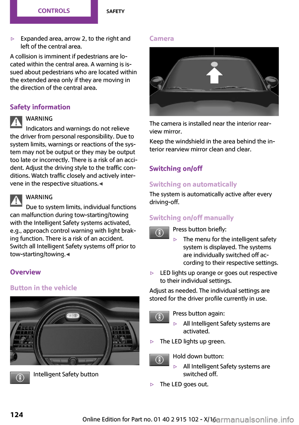 MINI Convertible 2017  Owners Manual 