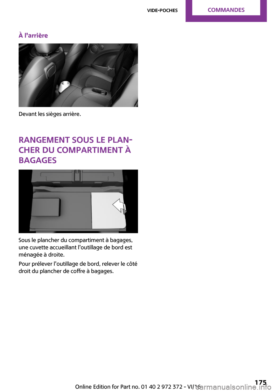 MINI Convertible 2016  Manuel du propriétaire (in French) �