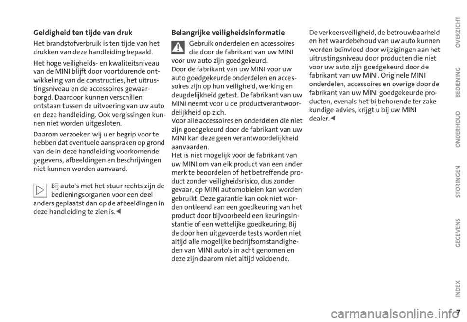 MINI Cooper 2006 Handleiding (in Dutch) MINI Cooper 2006 Handleiding (in Dutch)