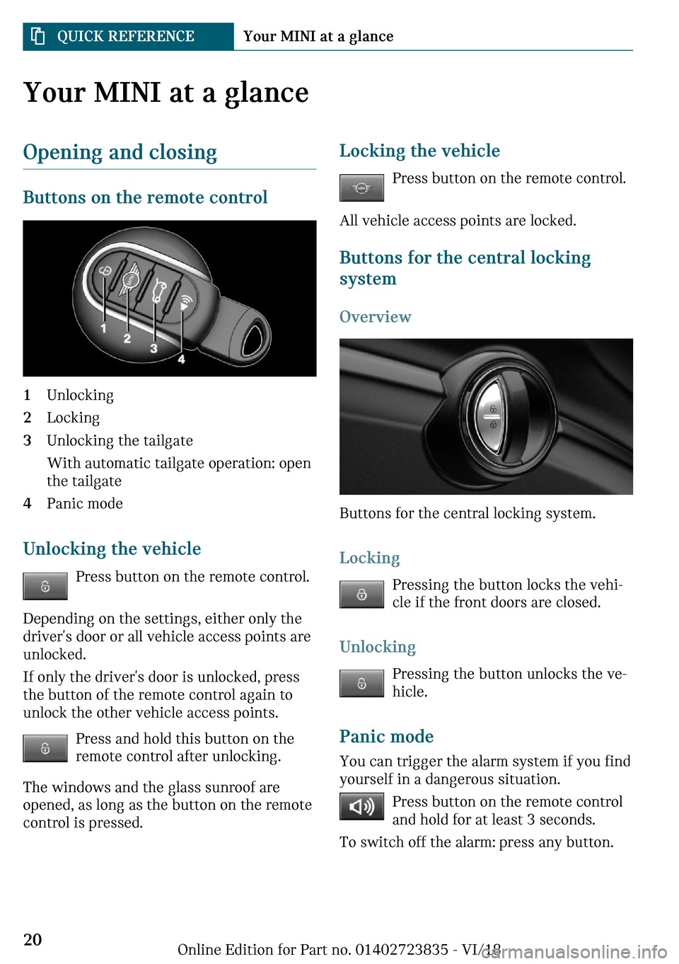 MINI Countryman 2019 User Guide �