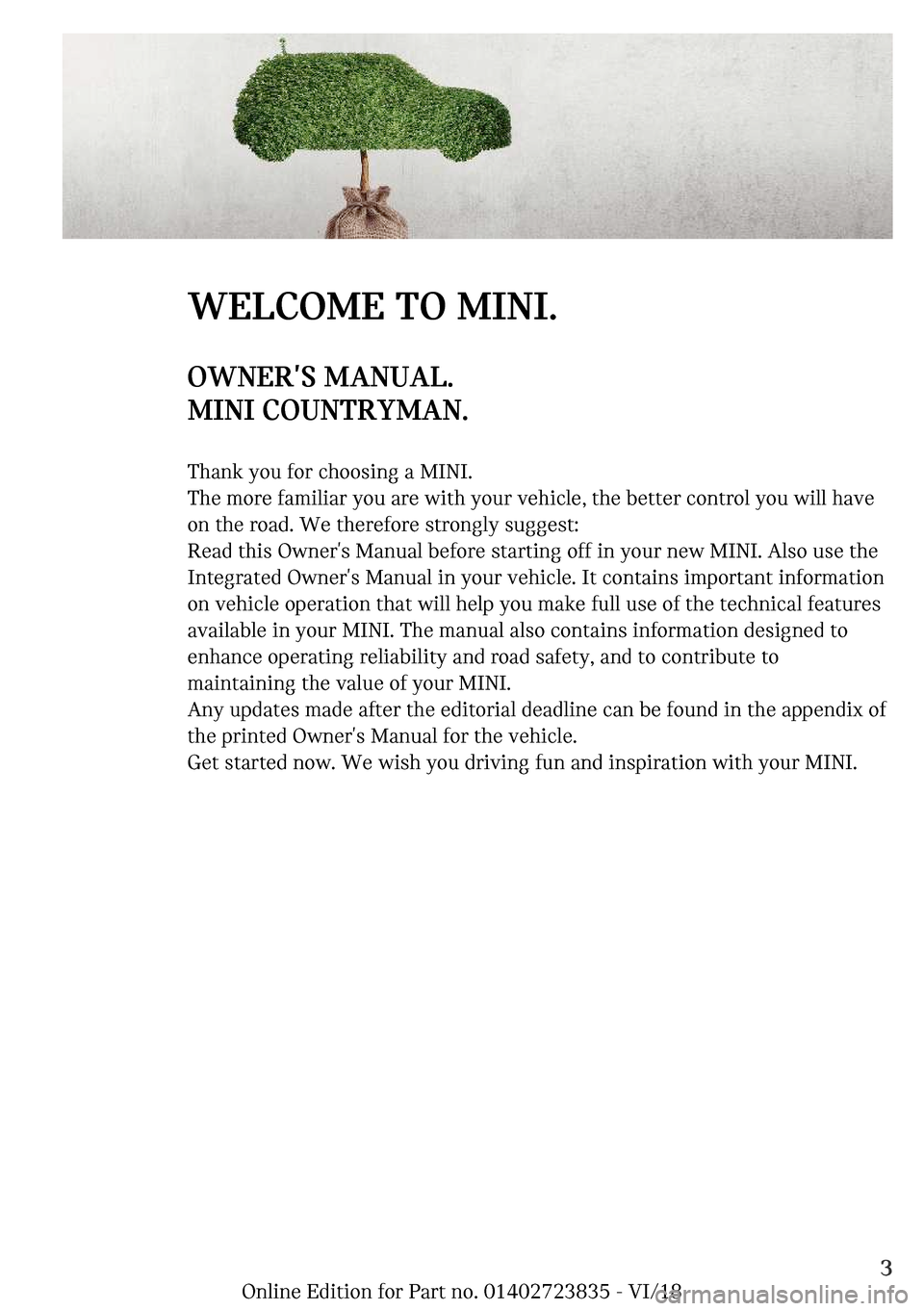 MINI Countryman 2019  Owners Manual �W��A�C�O�M���m�O��M�-�N�-c�O�W�N��`