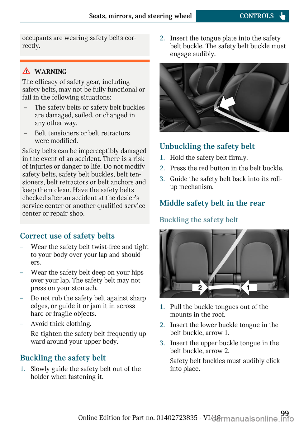 MINI Countryman 2019 Owners Manual �