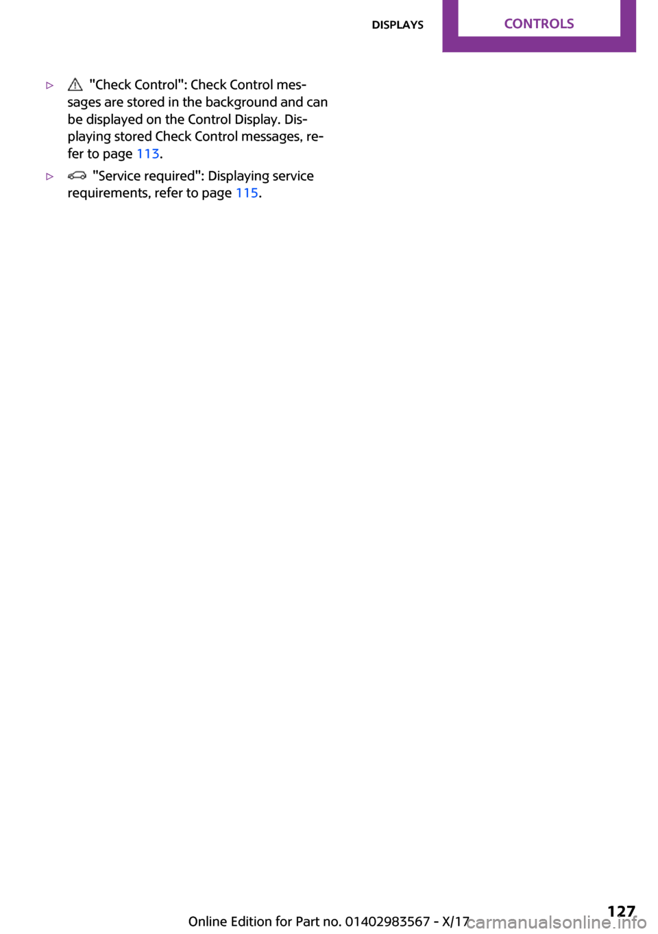 MINI Countryman 2018  Owners Manual 