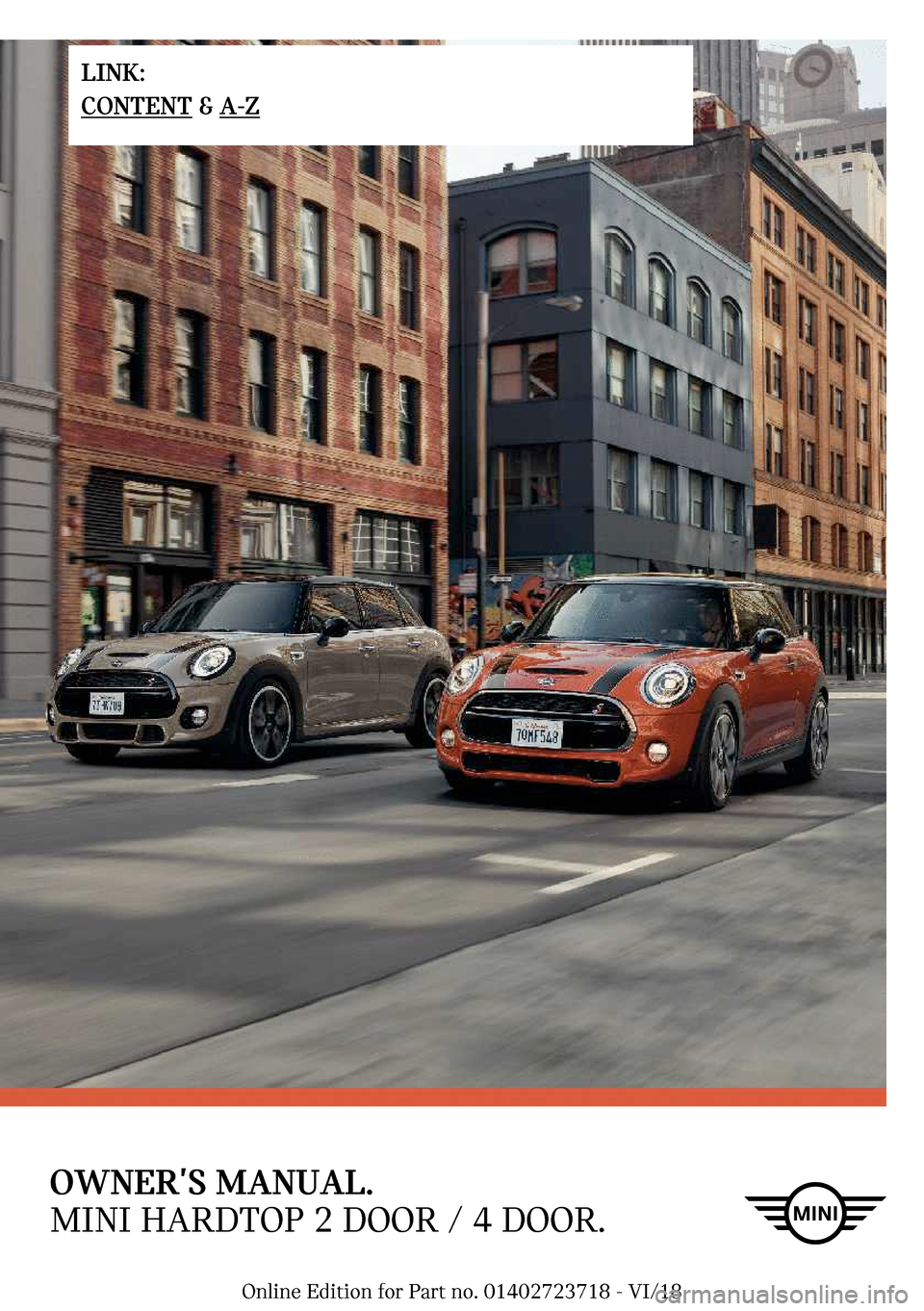 MINI Hardtop 2 Door 2019  Owners Manual �O�W�N��`