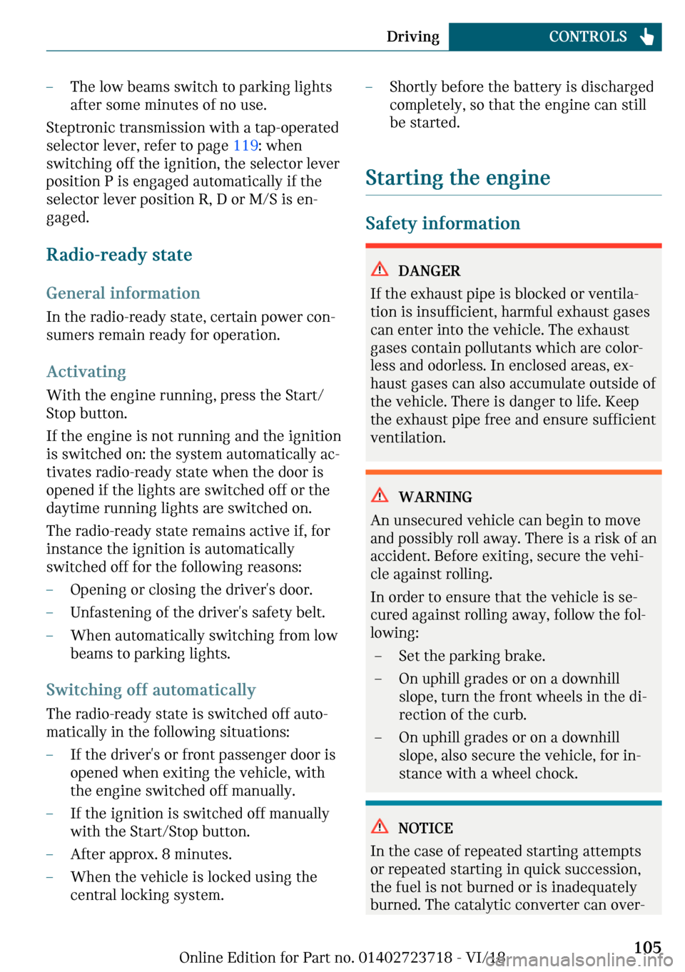 MINI Hardtop 2 Door 2019  Owners Manual 