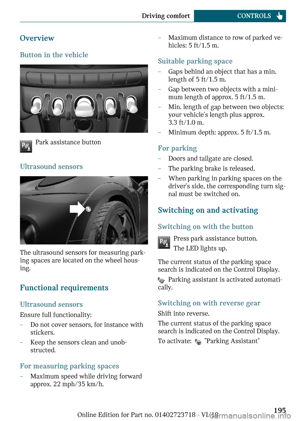 MINI Hardtop 2 Door 2019  Owners Manual �O	�
