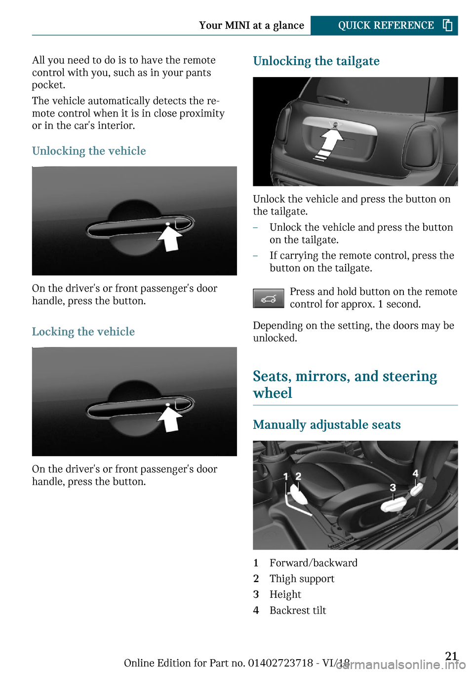 MINI Hardtop 2 Door 2019 Owners Guide ��