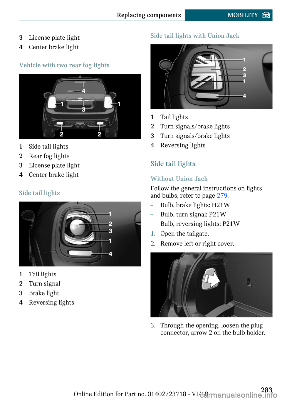 MINI Hardtop 2 Door 2019  Owners Manual �A�