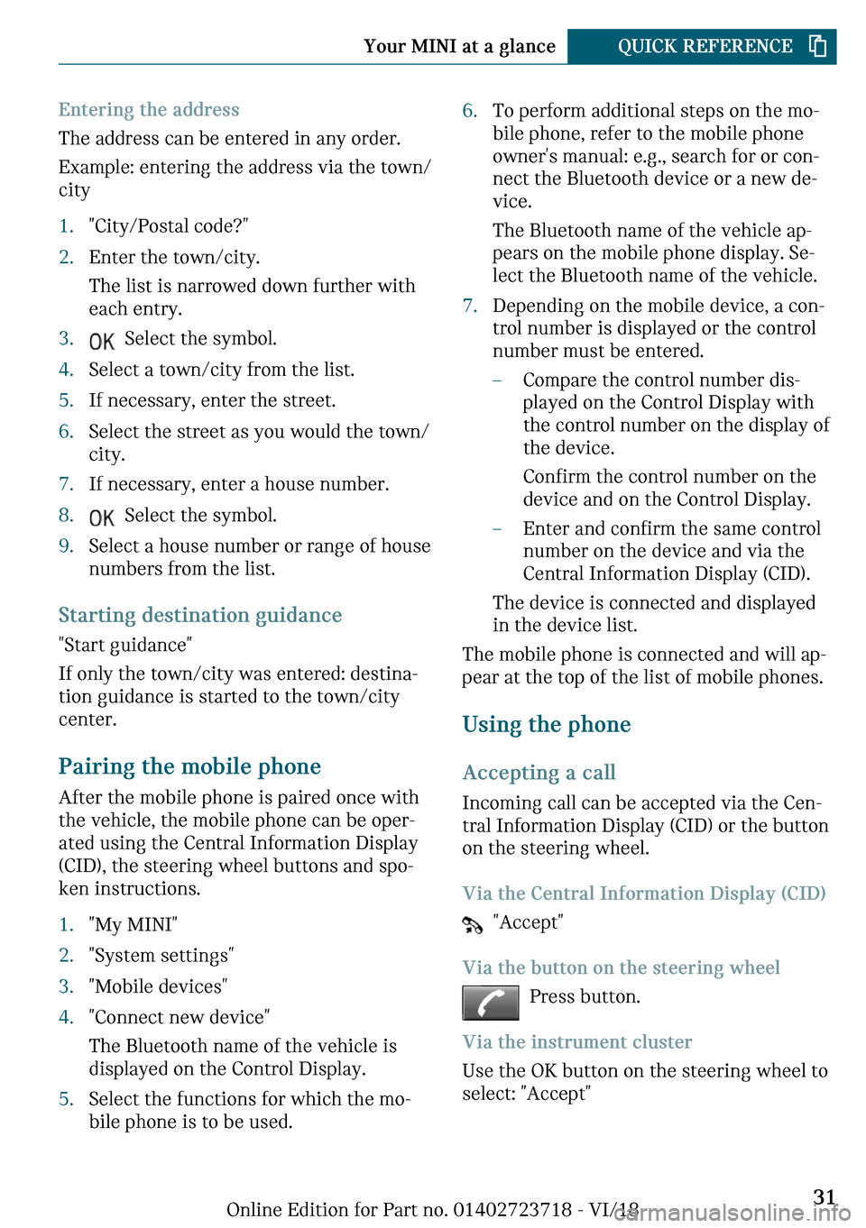 MINI Hardtop 2 Door 2019 Owners Guide ��n�