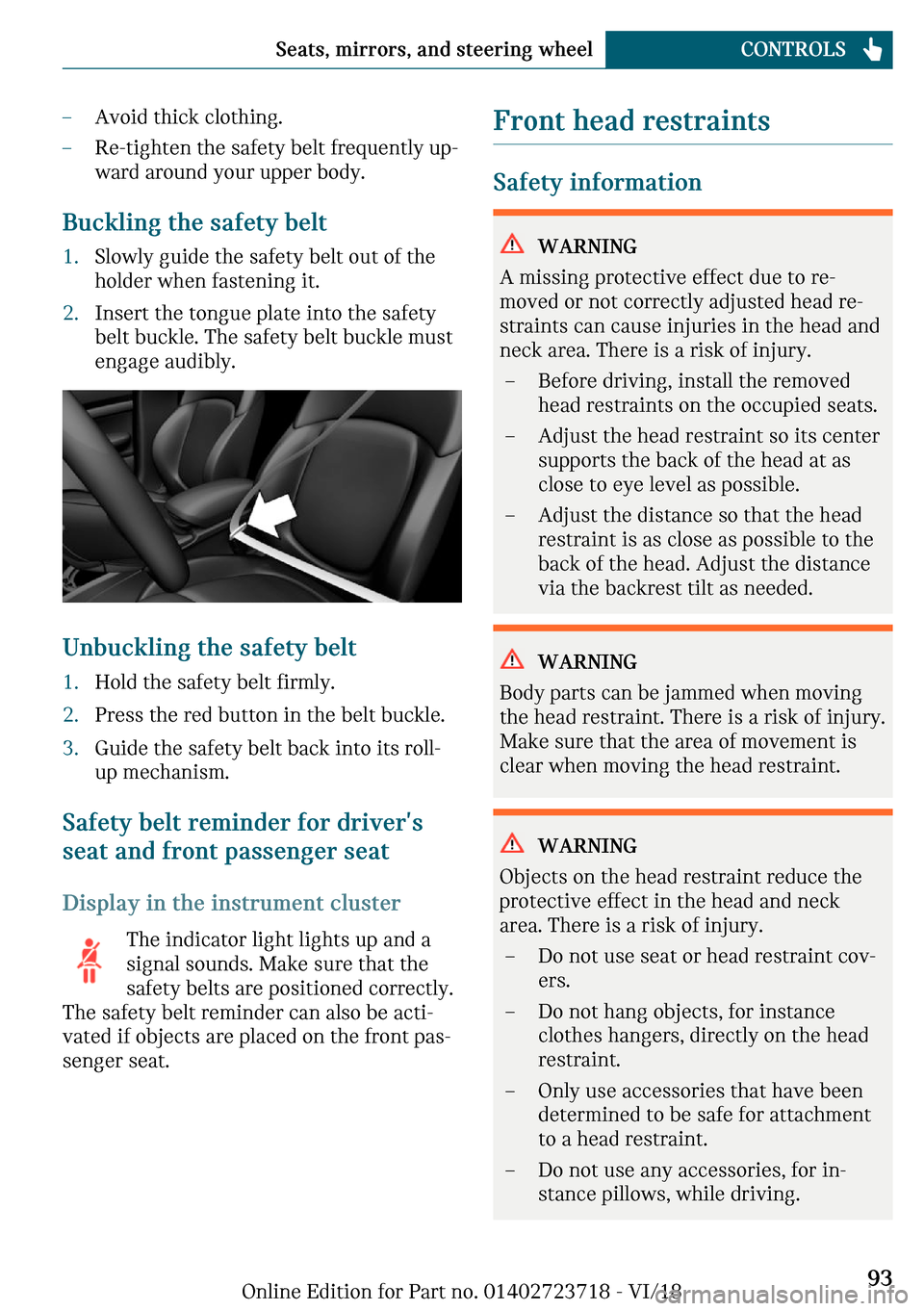 MINI Hardtop 2 Door 2019 Owners Manual 