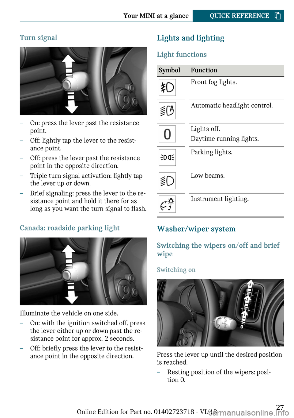 MINI Hardtop 4 Door 2019 Owners Guide �m�