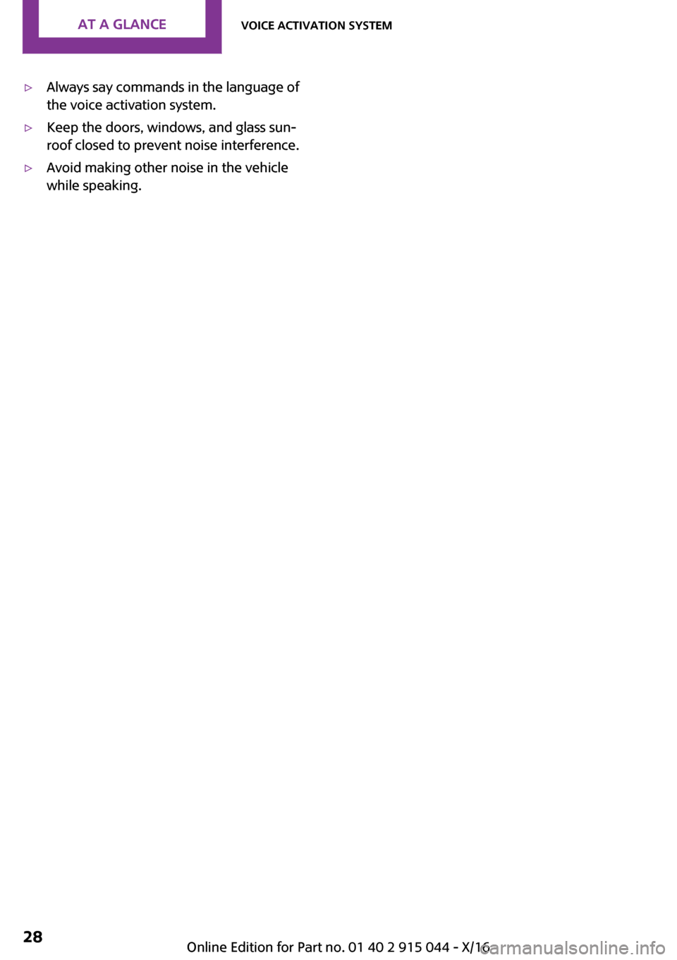 MINI Hardtop 4 Door 2017 Owners Guide 