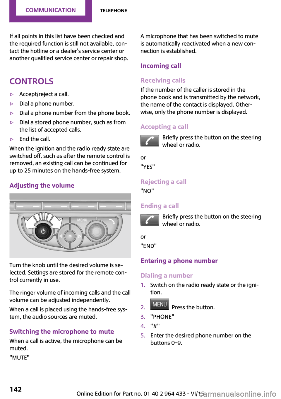 MINI Paceman 2016 Owners Manual If all points in this list have been checked and
the required function is still not available, con‐
tact the hotline or a dealer’s service center or
another qualified service center or repair shop MINI Paceman 2016 Owners Manual If all points in this list have been checked and
the required function is still not available, con‐
tact the hotline or a dealer’s service center or
another qualified service center or repair shop