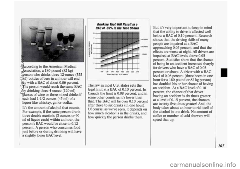 OLDSMOBILE BRAVADA 1994 User Guide 1
1
I
I
1 r
E
e
1
1
1
t
I
I
c
I
j
i
~~
Qccording to the American Medical
Qssociation, a 180-pound (82 kg)
?erson
who drinks three 12-ounce (355
nl) bottles of beer in an OLDSMOBILE BRAVADA 1994 User Guide 1
1
I
I
1 r
E
e
1
1
1
t
I
I
c
I
j
i
~~
Qccording to the American Medical
Qssociation, a 180-pound (82 kg)
?erson
who drinks three 12-ounce (355
nl) bottles of beer in an