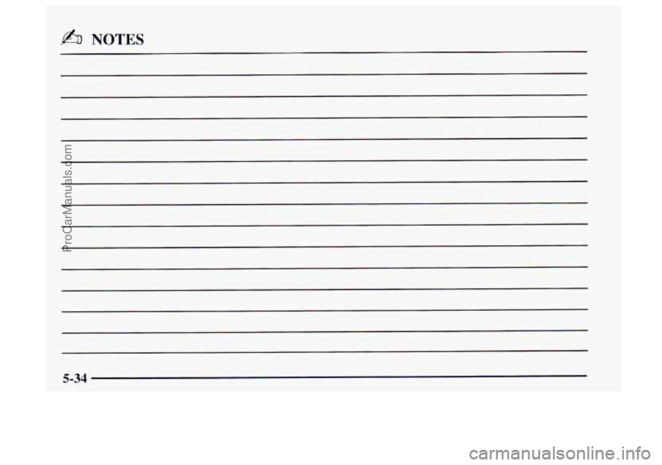 OLDSMOBILE BRAVADA 1997  Owners Manual 5-34 .- 
ProCarManuals.com 