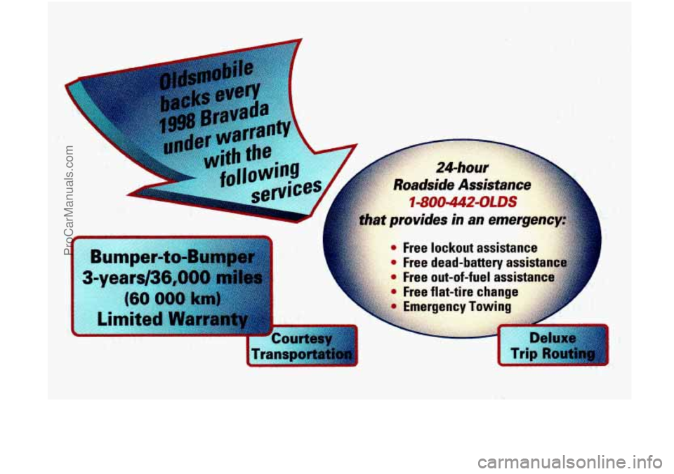 OLDSMOBILE BRAVADA 1998  Owners Manual ProCarManuals.com 