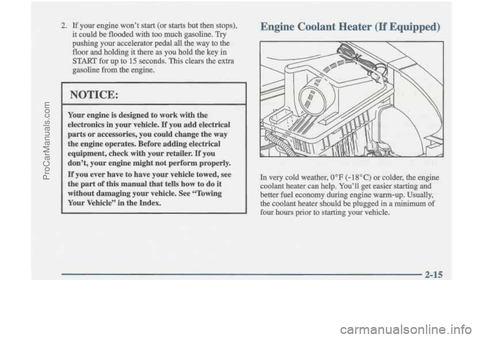 OLDSMOBILE CUTLASS 1997 Owners Manual Engine Coolant Heater (If Equipped)
ProCarManuals.com OLDSMOBILE CUTLASS 1997 Owners Manual Engine Coolant Heater (If Equipped)
ProCarManuals.com