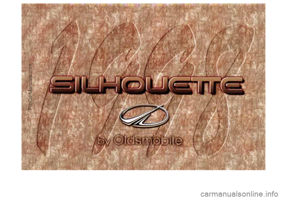 OLDSMOBILE SILHOUETTE 1998  Owners Manual 