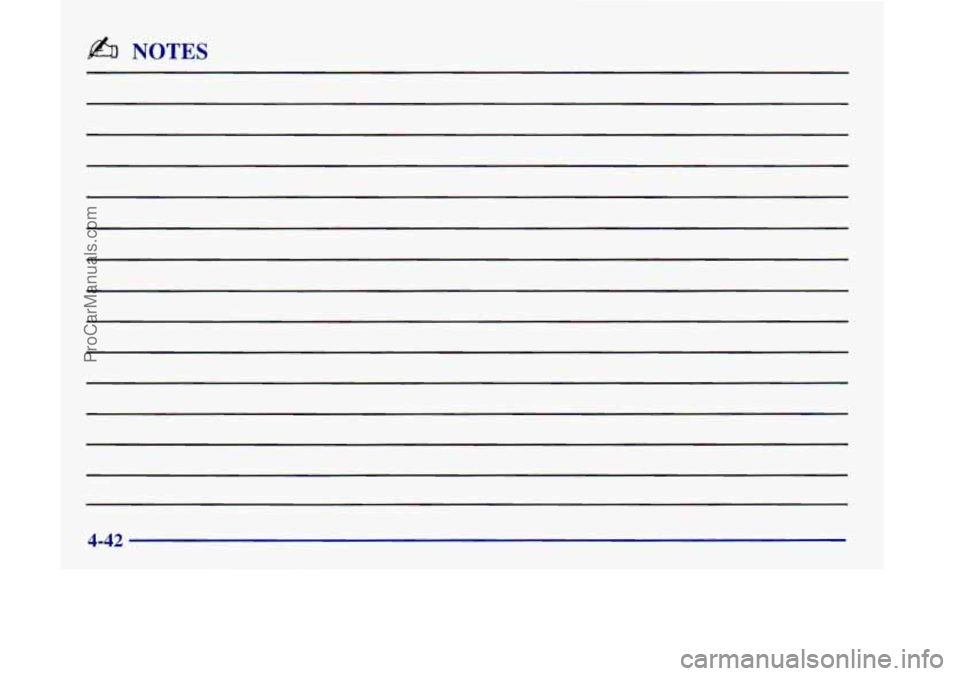 OLDSMOBILE SILHOUETTE 1998 Owners Manual b6 NOTES
4-42
ProCarManuals.com OLDSMOBILE SILHOUETTE 1998 Owners Manual b6 NOTES
4-42
ProCarManuals.com