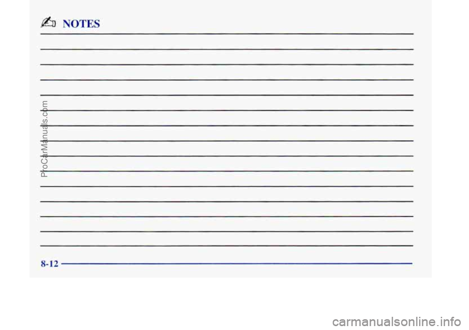 OLDSMOBILE SILHOUETTE 1998 Owners Manual b%I NOTES
8-12
ProCarManuals.com OLDSMOBILE SILHOUETTE 1998 Owners Manual b%I NOTES
8-12
ProCarManuals.com