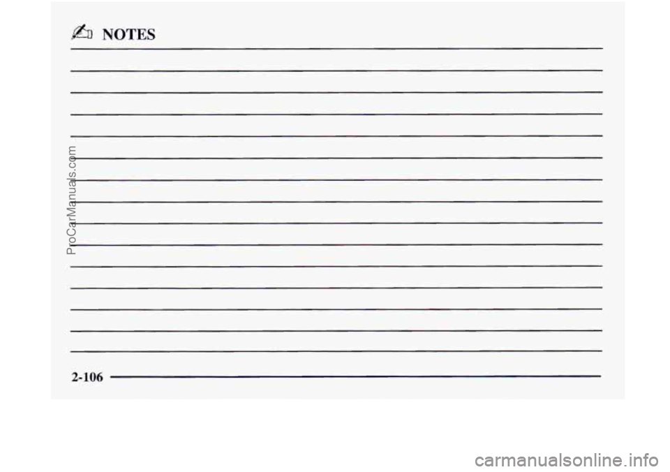 OLDSMOBILE SILHOUETTE 1997 Owners Manual k% NOTES
2-106
ProCarManuals.com OLDSMOBILE SILHOUETTE 1997 Owners Manual k% NOTES
2-106
ProCarManuals.com