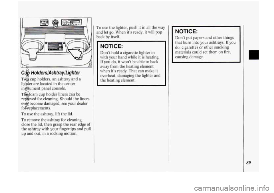 OLDSMOBILE SILHOUETTE 1994  Owners Manual ProCarManuals.com 