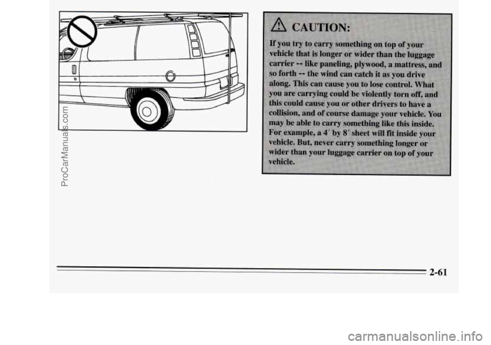 OLDSMOBILE SILHOUETTE 1995  Owners Manual 2-61 
ProCarManuals.com 