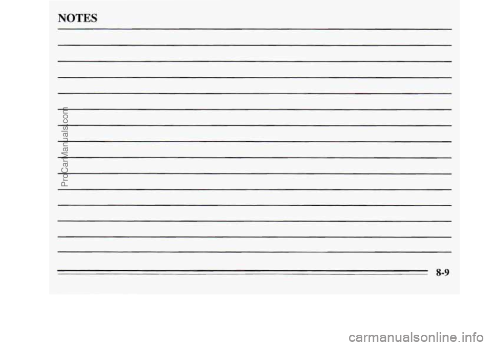 OLDSMOBILE SILHOUETTE 1995 Owners Manual NOTES
8-9
ProCarManuals.com OLDSMOBILE SILHOUETTE 1995 Owners Manual NOTES
8-9
ProCarManuals.com