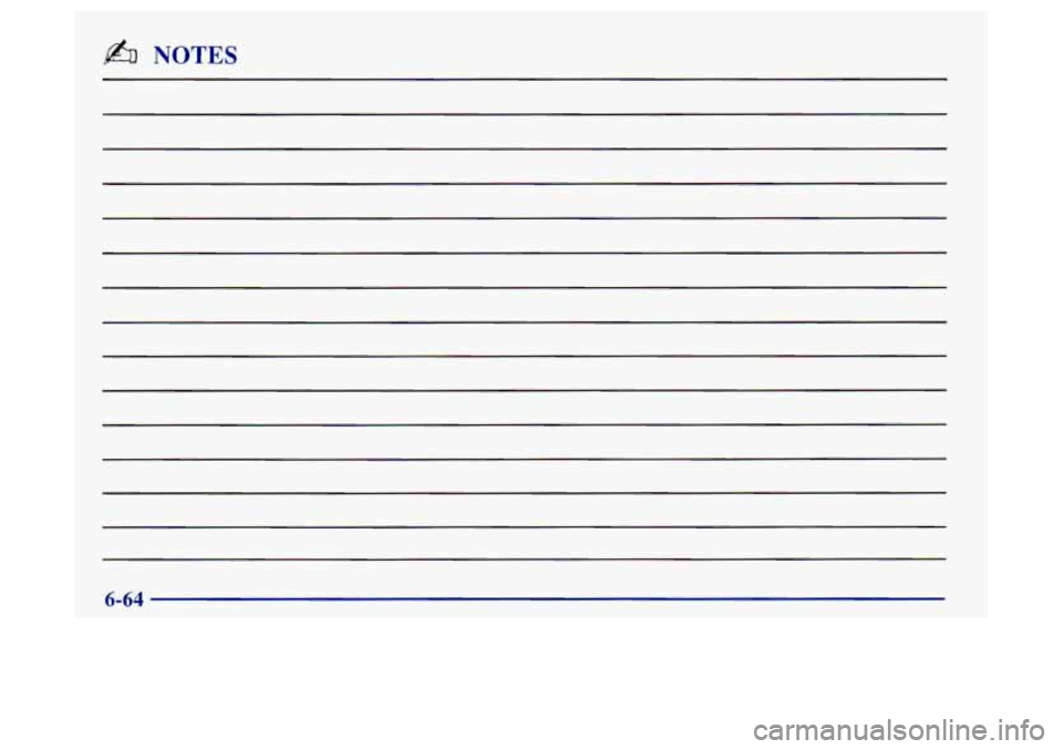 Oldsmobile Achieva 1997  Owners Manuals b% NOTES 
6-64  