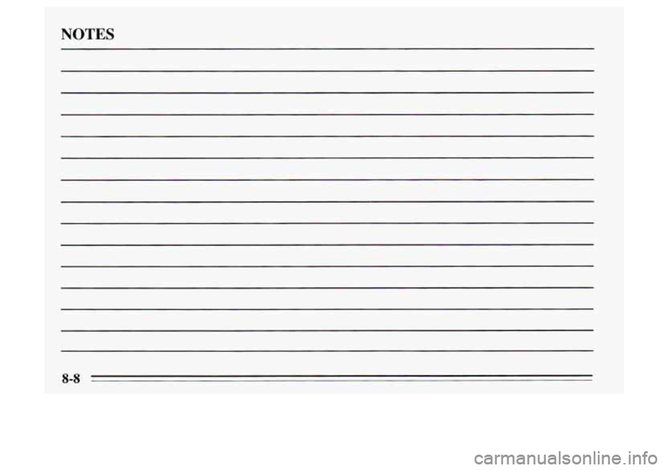 Oldsmobile Achieva 1995 Owners Manuals NOTES Oldsmobile Achieva 1995 Owners Manuals NOTES