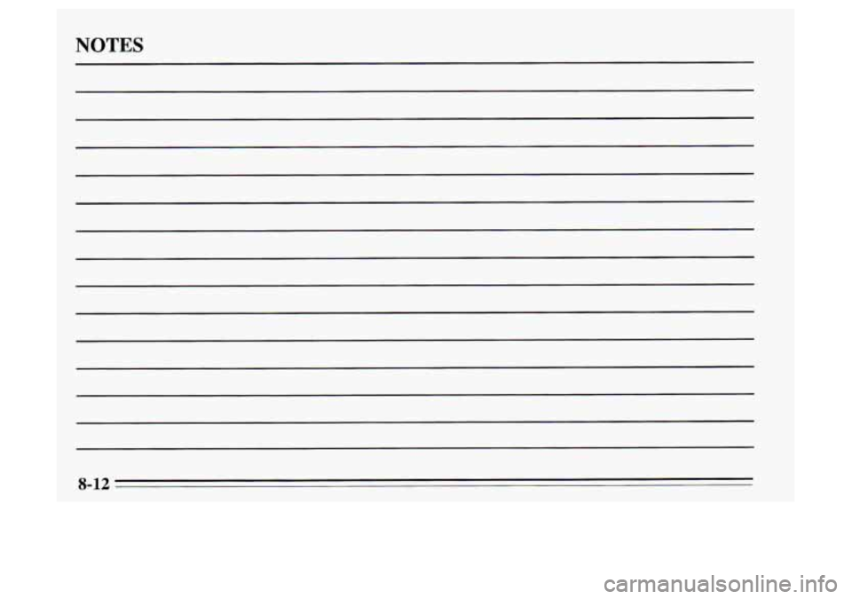 Oldsmobile Achieva 1995 Owners Manuals NOTES Oldsmobile Achieva 1995 Owners Manuals NOTES