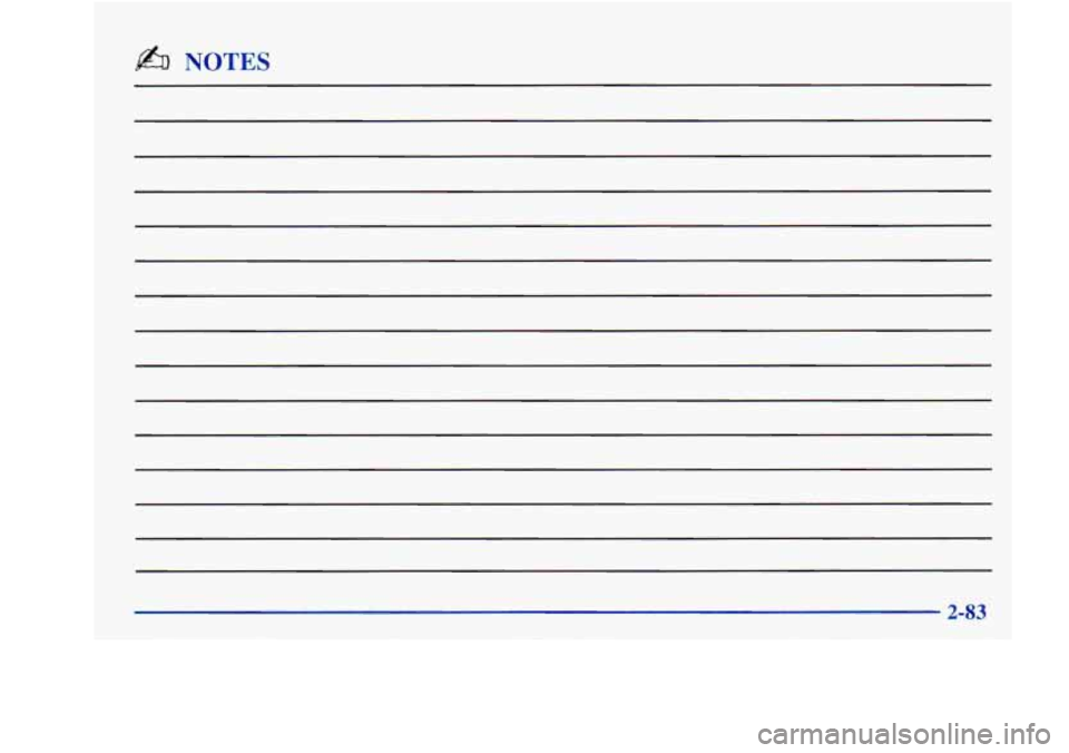 Oldsmobile Aurora 1998  Owners Manuals b% NOTES  