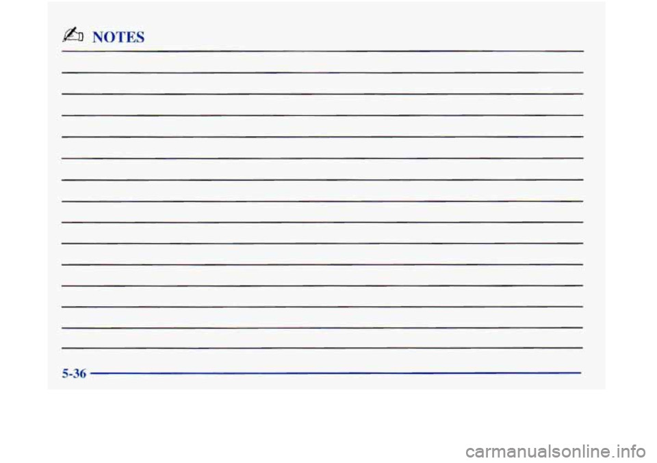 Oldsmobile Aurora 1998  Owners Manuals b NOTES 
5-36  